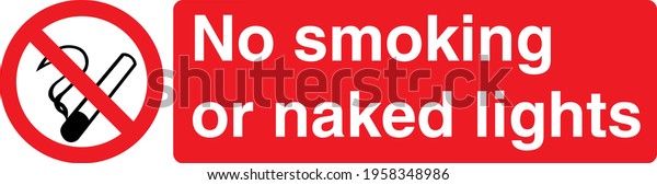 Red Sign Board No Smoking Naked Stock Vector Royalty Free Shutterstock