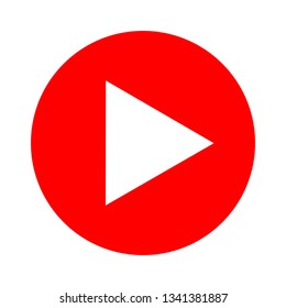RED SIGN PLAY ON WHITE BACKGROUND