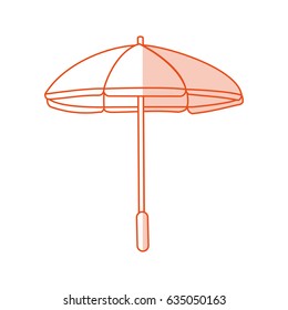 red silhouette shading image beach umbrella