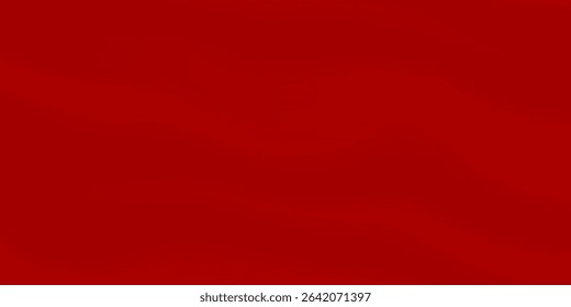 Red silk abstract shape on luxury background. Soft and wavy red metallic satin fabric background. Luxury red background for ceremony, celebration, event, advertisement, invitation card. Premium Vector