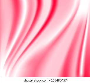 Red silk background with some soft folds. Vector Abstract Background.