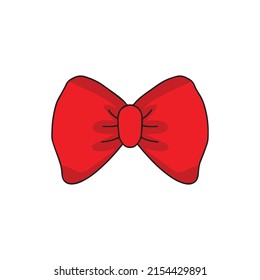 red silk bows knots as event decorative design