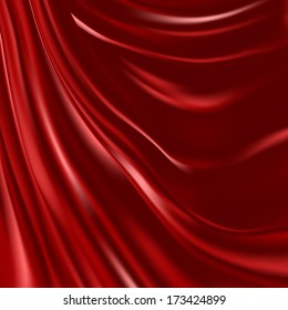 red silk cloth