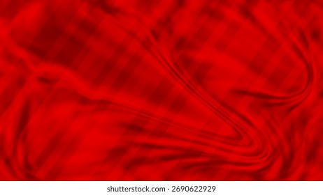 Fondo de tela de seda roja con textura fluida suave y ondas de satén suave. La tela de satén rojo fluye y forma un fondo suave y suave de textura ondulada.