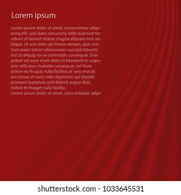 Red silk fabric with copy space for templated or background concept, ESP 10