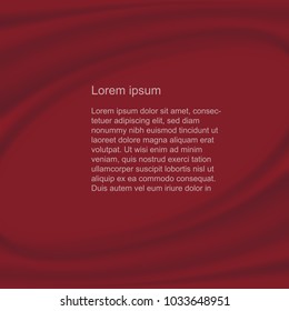 Red silk fabric with copy space for templated or background concept, ESP 10