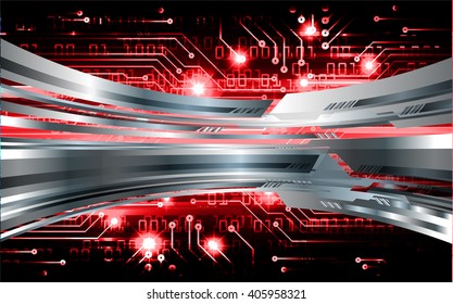 red silver abstract hi speed internet technology background illustration. eye scan virus computer. vector