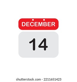 red and silver december date vector