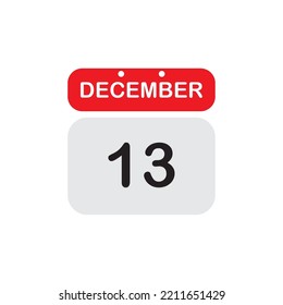 red and silver december date vector