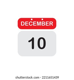 red and silver december date vector
