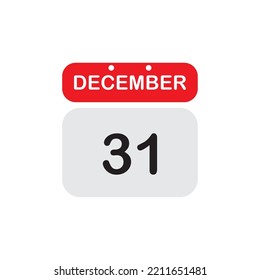 red and silver december date vector