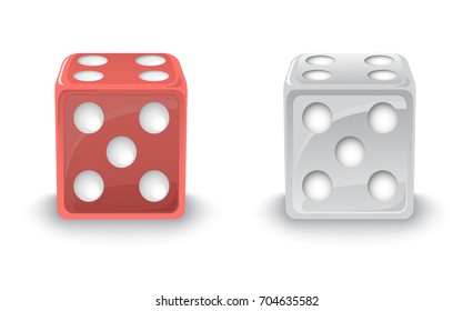 Red and Silver Dices