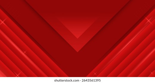 Red simple design backround. Minialist design background red with lane dark red. eps 10