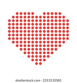 Red simple heart icon free vector image