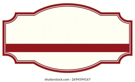 Red and simple retro vintage frame material