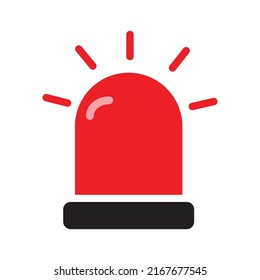 red siren, emergency vector design alert light.