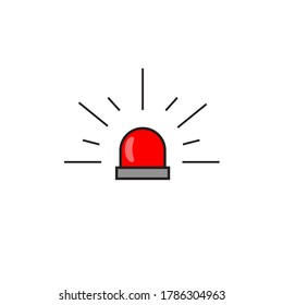 red siren icon. red siren clipart