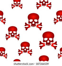 Red skull background