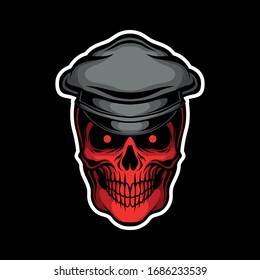 red skull biker for commercial use