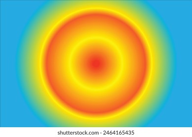 Red, sky blue and yellow color combination gradient background design. 