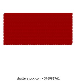 Red slate vector illustration.