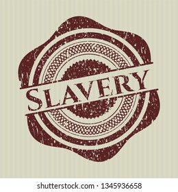 Red Slavery distressed rubber texture