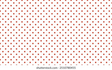 Red small background transparent polka dot seamless pattern