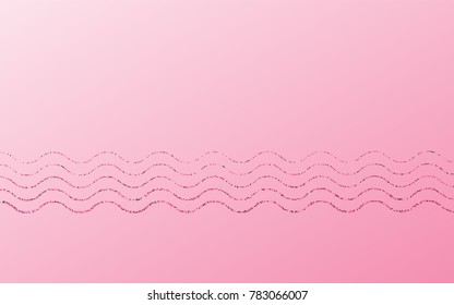 Red small confetti on a light pink background. Luxury festive background. Abstraction of small points scattered over the pink background. Design element for postcard, poster, banner. Vector.