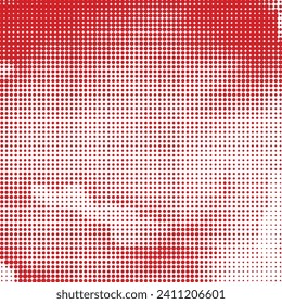 Red small dot and white abstract background