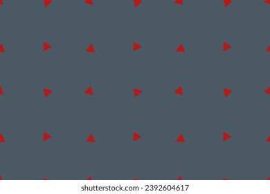 Red small triangles geometry, Seamless vector pattern for design and decoration.