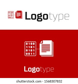Red Smart contract icon isolated on white background. Blockchain technology, cryptocurrency mining, bitcoin, altcoins, digital money market. Logo design template element. Vector Illustration