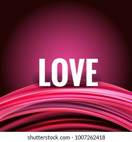 Red smear strips asbstract background love, for invitations, flyers, posters, isolated