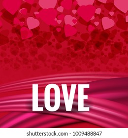 Red smear strips asbstract background love, for invitations, flyers, posters, isolated