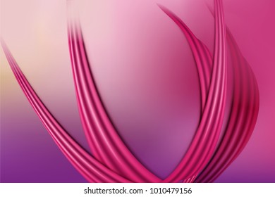 Red smear strips asbstract background love, for invitations, flyers, posters, isolated