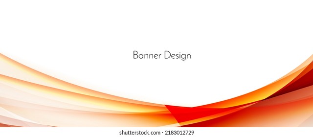 red smooth color flowing wave design background vector