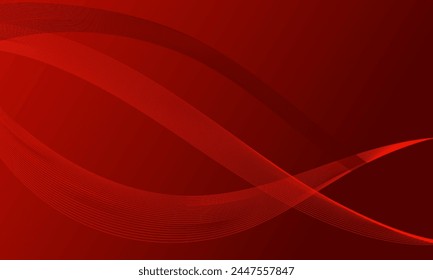 líneas rojas suaves ondulan curvas con gradiente suave de fondo abstracto