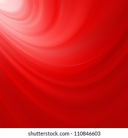 Red smooth twist light lines background. EPS 8 vector file included
