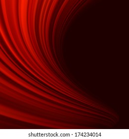 Red smooth twist light lines background. EPS 10 vector file included