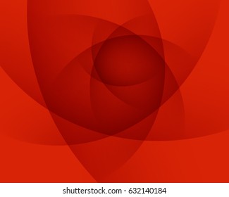 Red smooth twist light lines vector abstract background. Eps 10. Concept for mobile wallpaper, web banner backdrop or typography design.