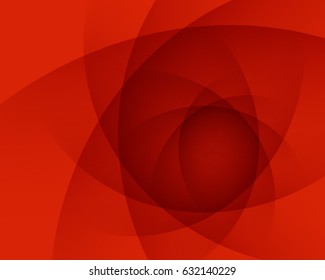 Red smooth twist light lines vector abstract background. Eps 10. Concept for mobile wallpaper, web banner backdrop or typography design.