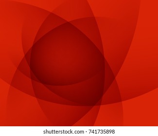 Red smooth twist light lines vector abstract background. Eps 10. Concept for mobile wallpaper, web banner backdrop or typography design.