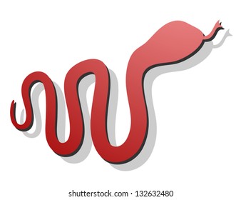 Red snake