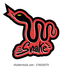 Red snake