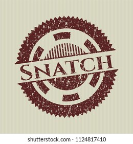 Red Snatch distress rubber stamp