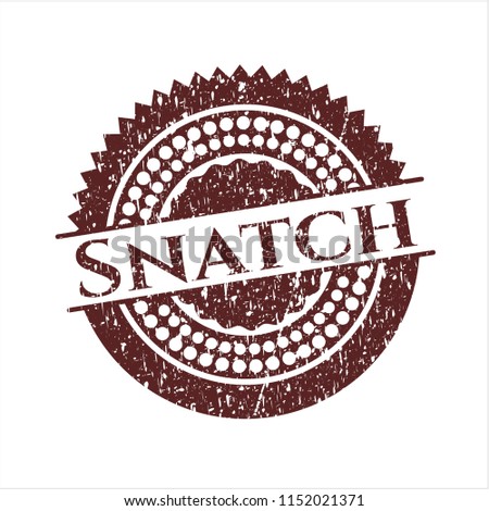 Red Snatch distressed rubber seal