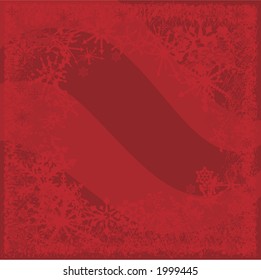 Red snowflake background. Illustration contains no gradients.