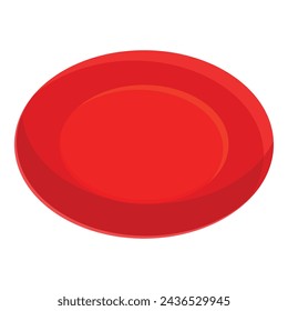 Red soap liquid icon cartoon vector. Spa process soap. Media care skin
