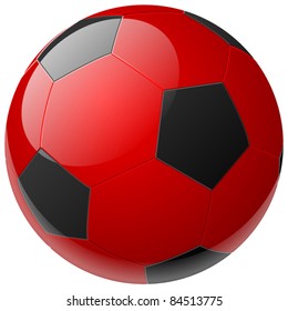 Red Soccer Ball