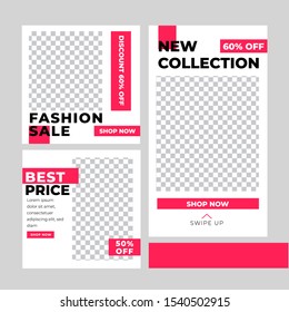 red social media post template collection,red instagram post template,modern social media post