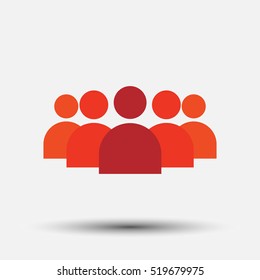 RED SOCIAL NETWORK ICON. ELEGANT DESIGN AND ILLUSTRATION